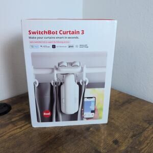 SwitchBot Curtain 3 Smart Curtain Opener Rod Version White W2400000 Open Box